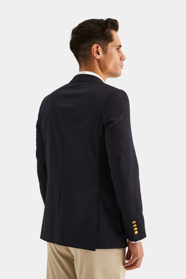 Blazer com botes dourados