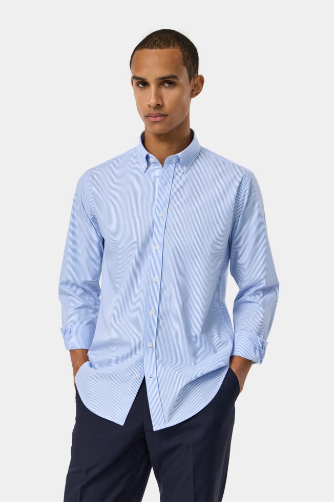 Camisa slim fit s riscas