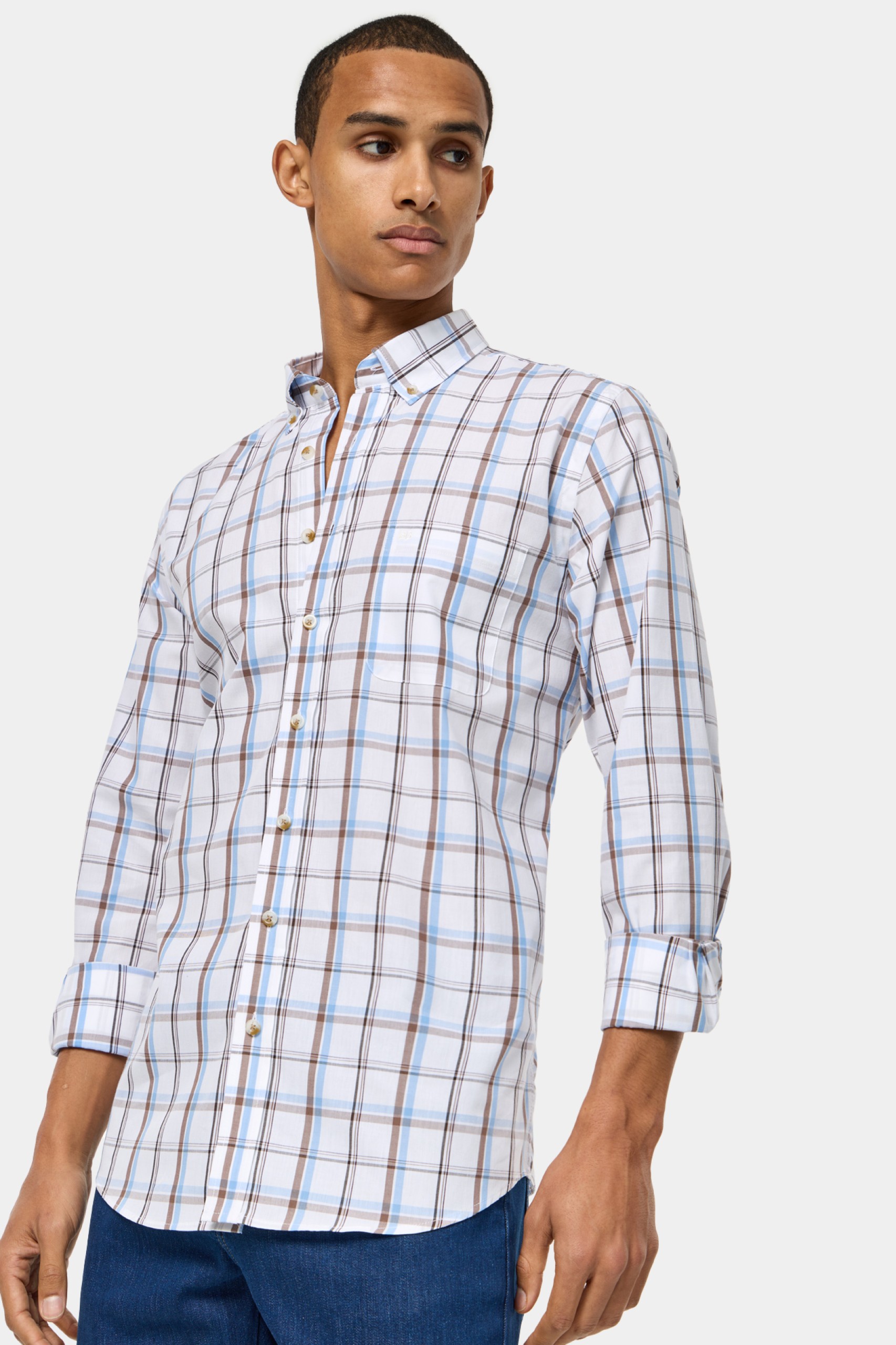 Camisa a cuadros regular fit