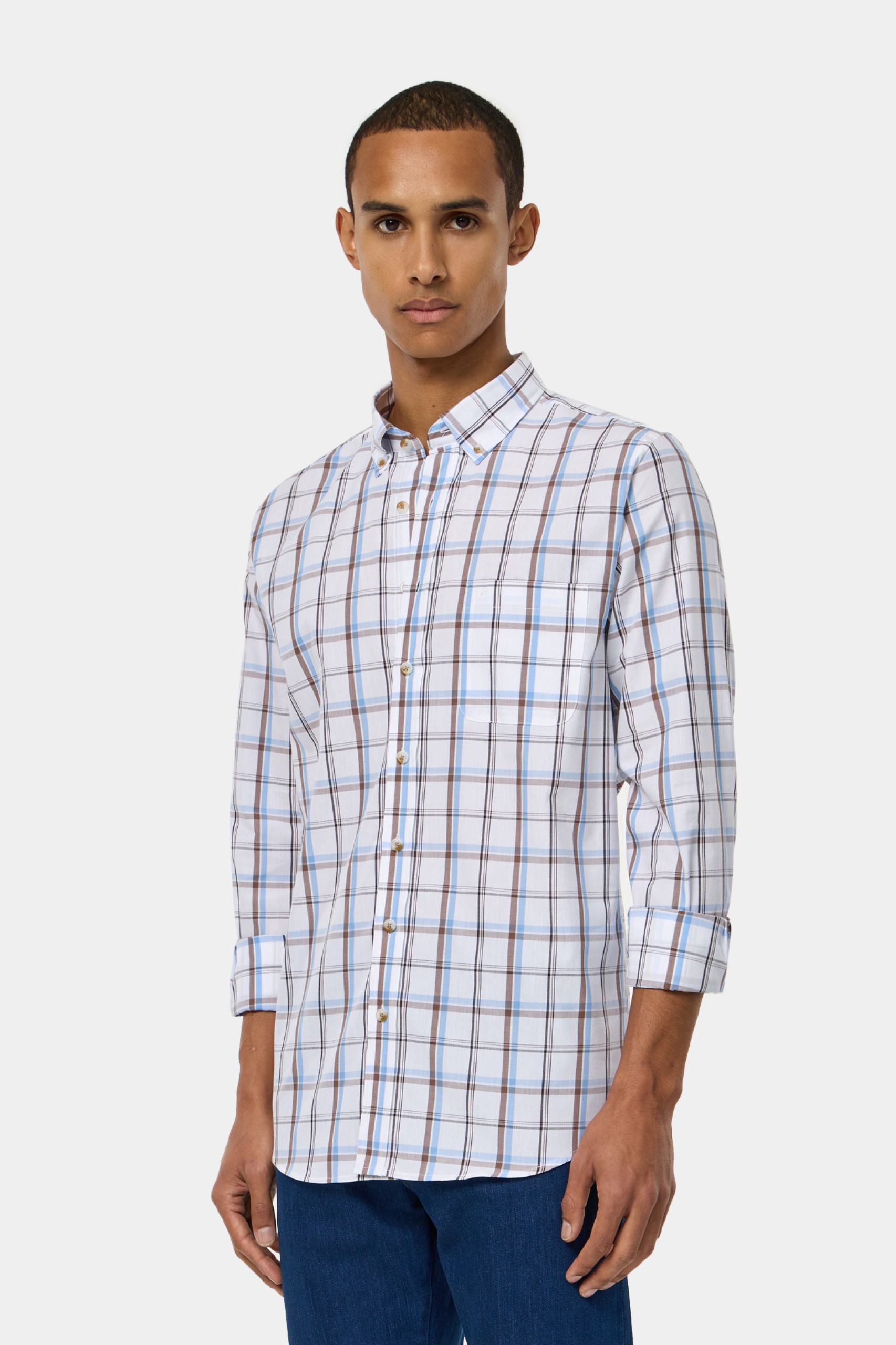 Camisa a cuadros regular fit