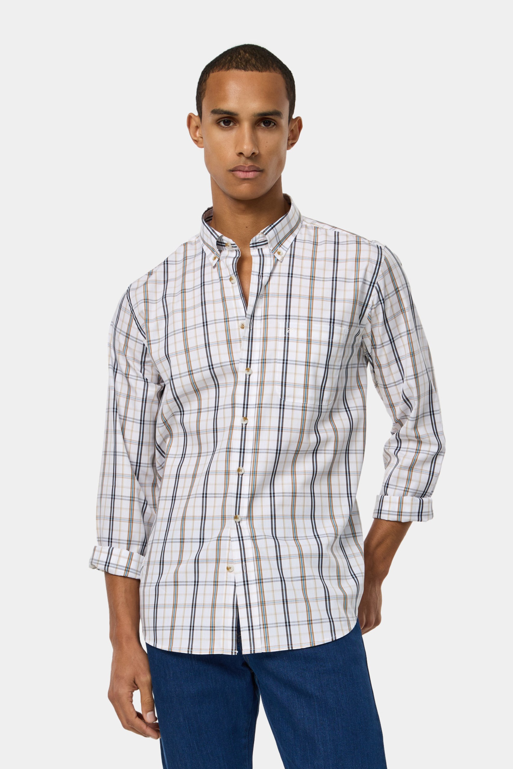 Camisa a cuadros regular fit