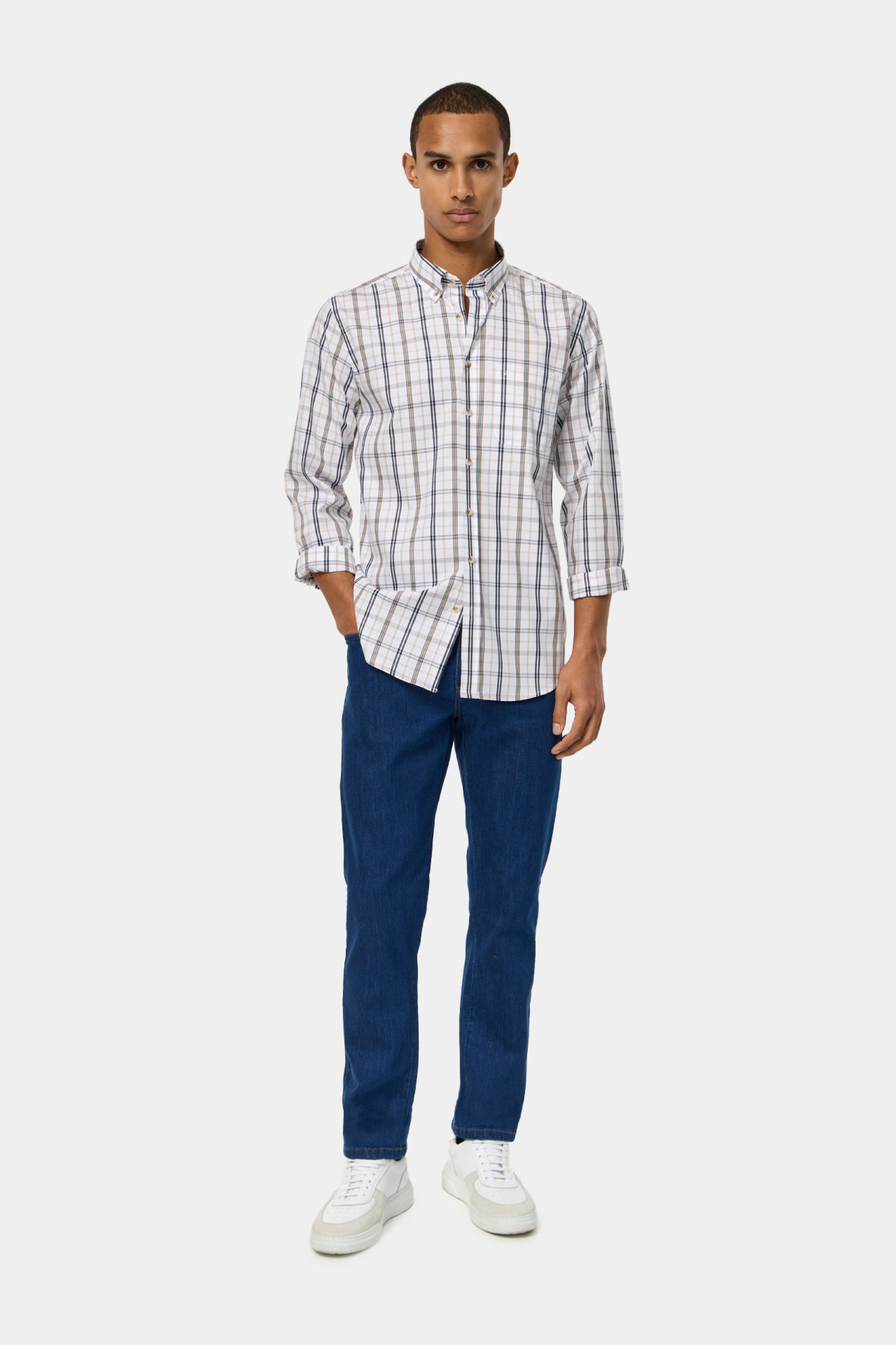 Camisa a cuadros regular fit