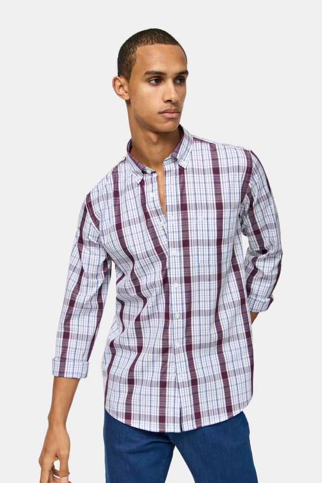 Camisa xadrez regular fit