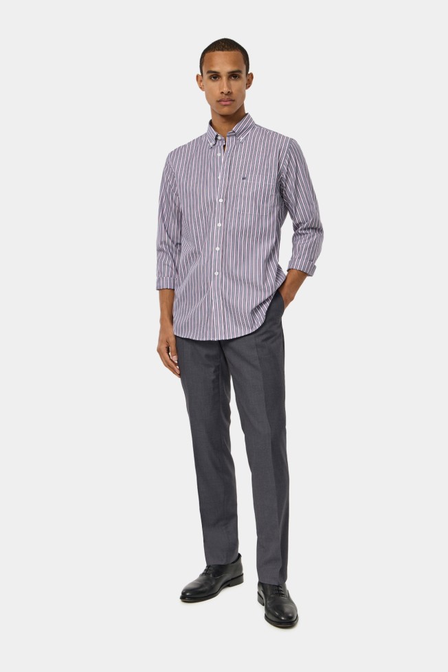 Camisa regular fit 100% algodo