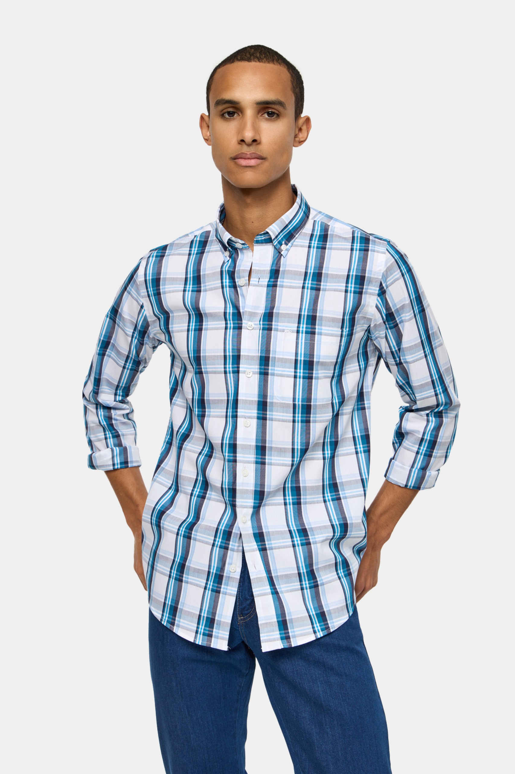 Camisa a cuadros regular fit