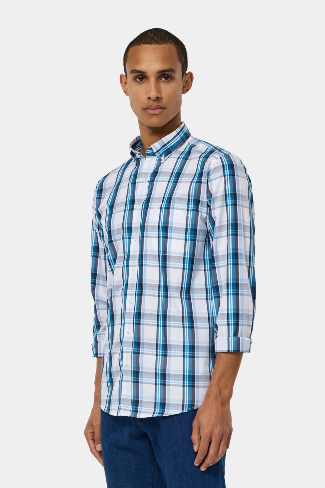 Camisa xadrez regular fit Camisa xadrez regular fit
