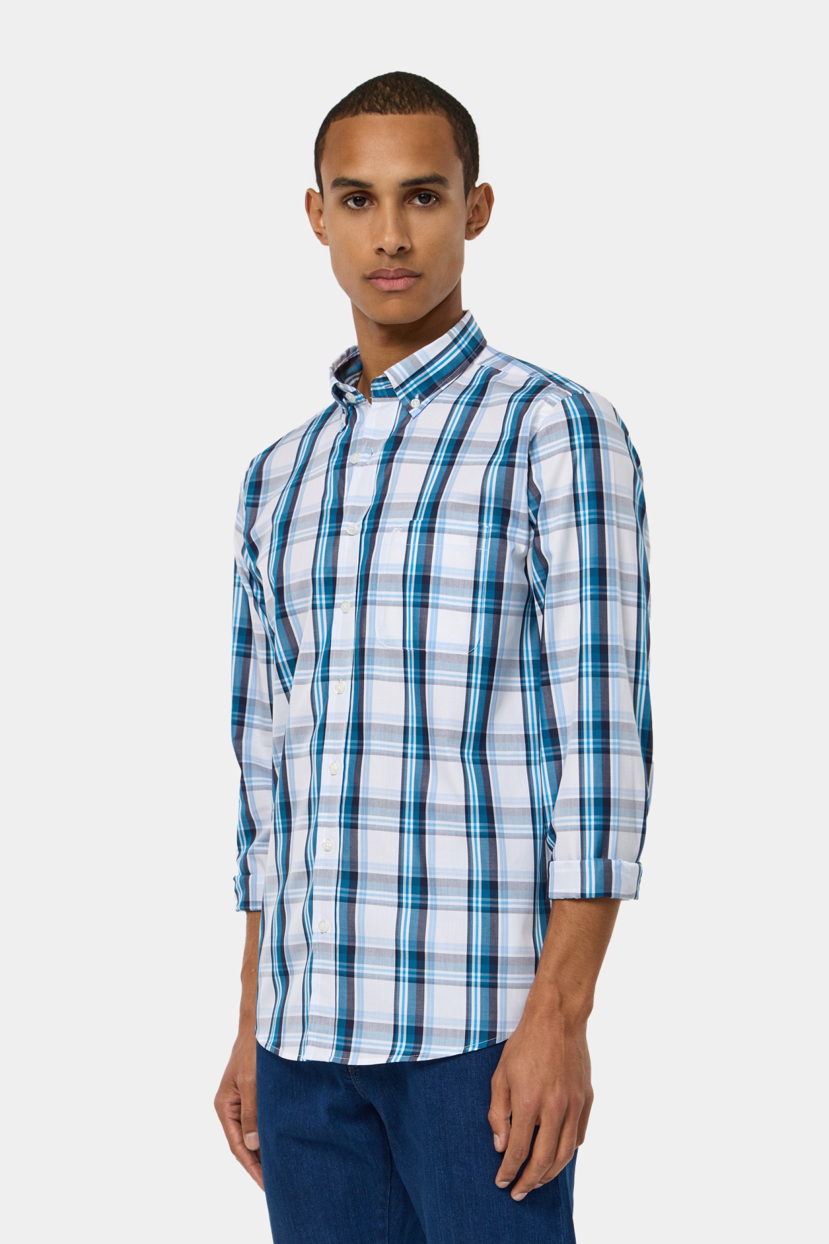 Camisa a cuadros regular fit