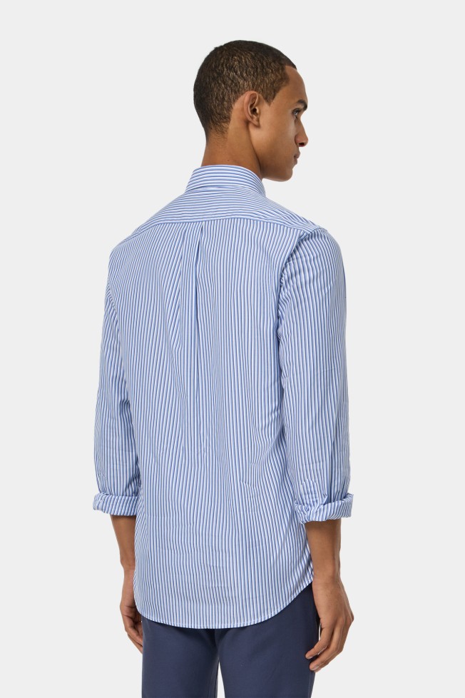 Camisa s riscas slim fit