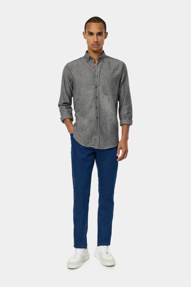 Camisa de algodón regular fit Camisa de algodón regular fit