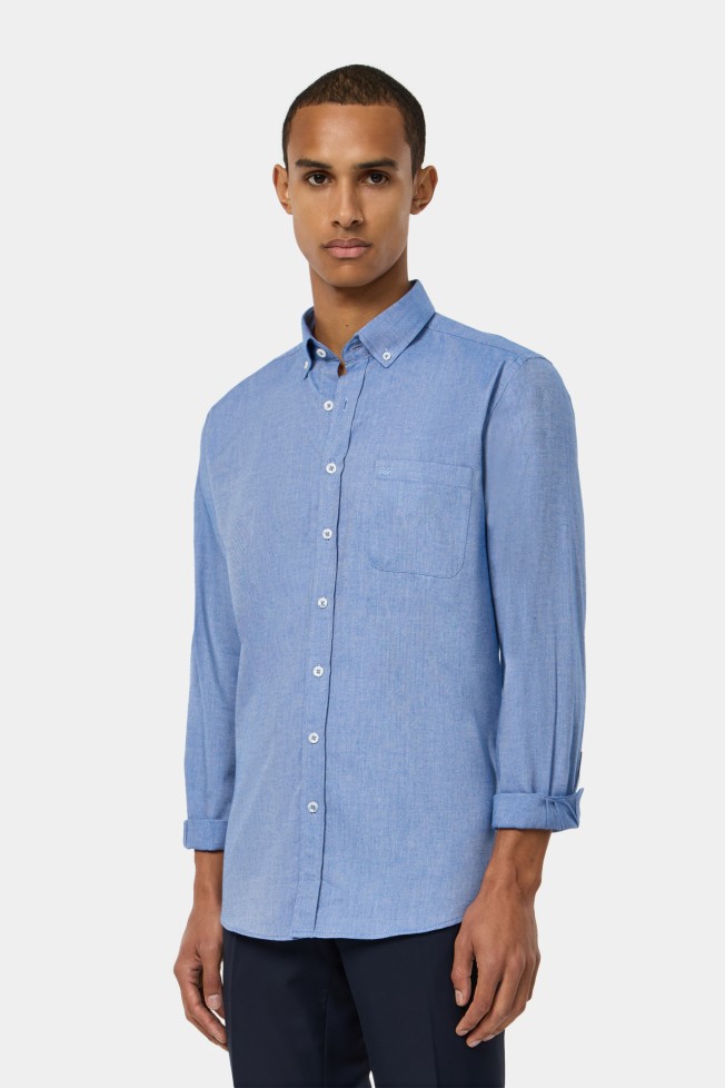 Camisa de algodón regular fit Camisa de algodón regular fit