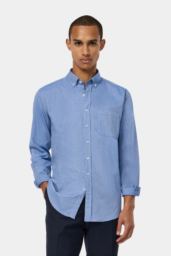 Camisa regular fit em algodo
