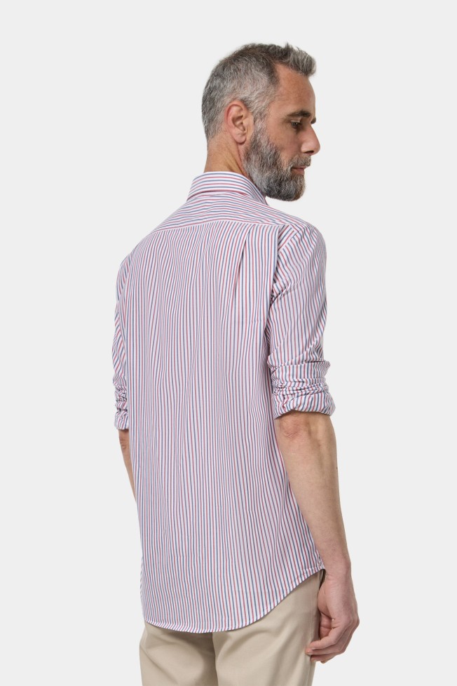 Camisa s riscas regular fit