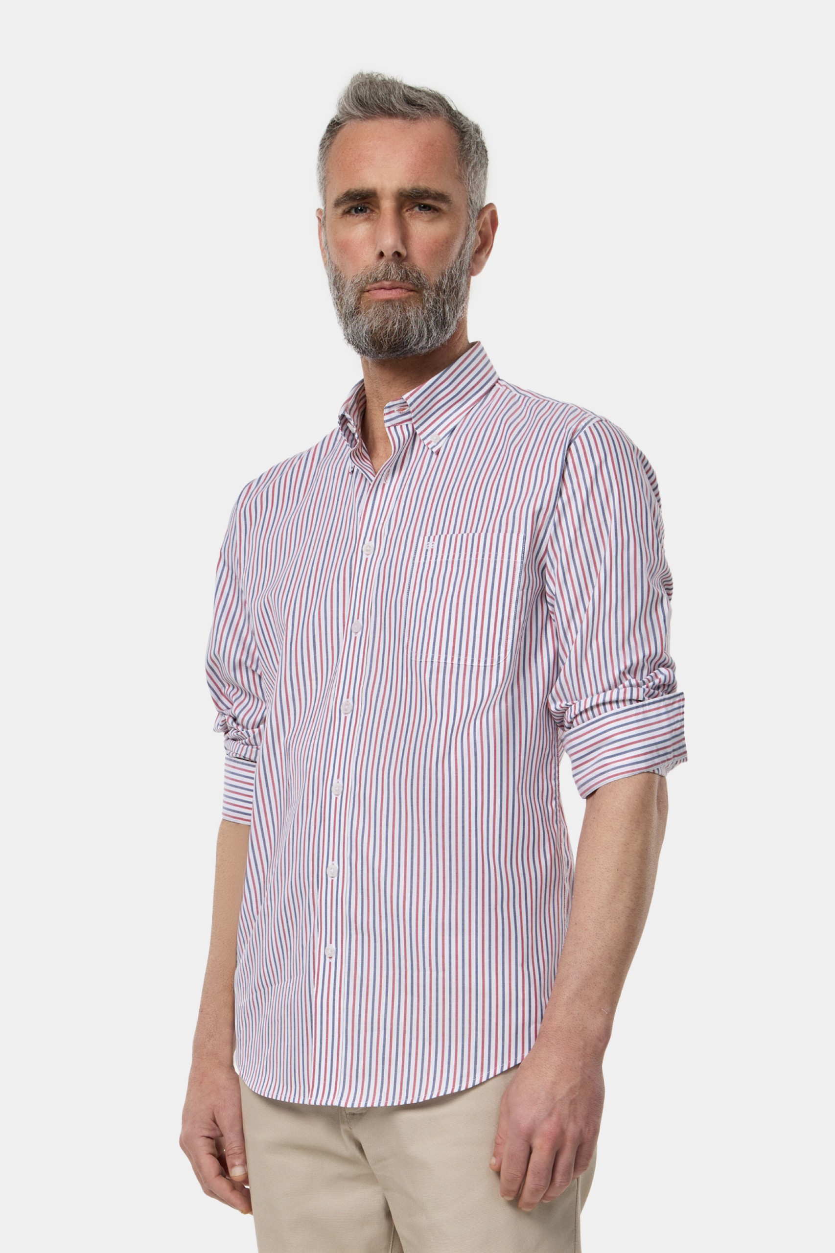Camisa de rayas corte regular