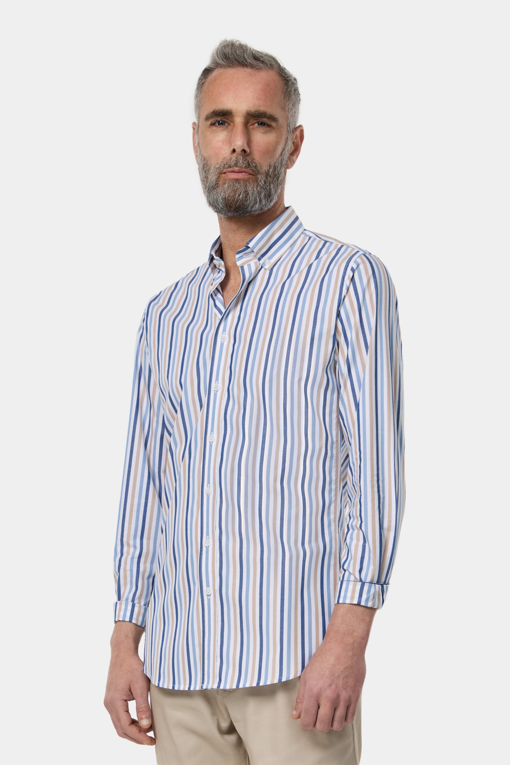 Camisa de rayas slim fit