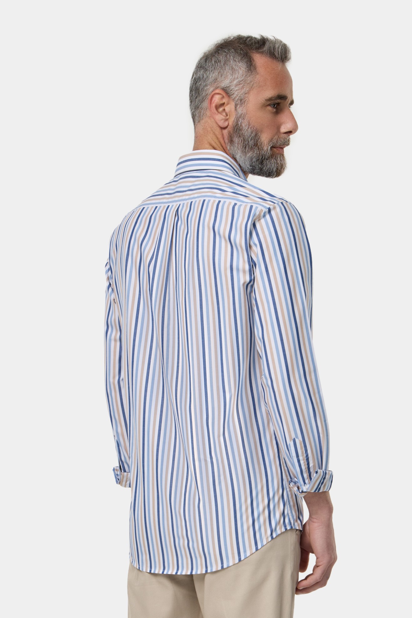 Camisa s riscas slim fit