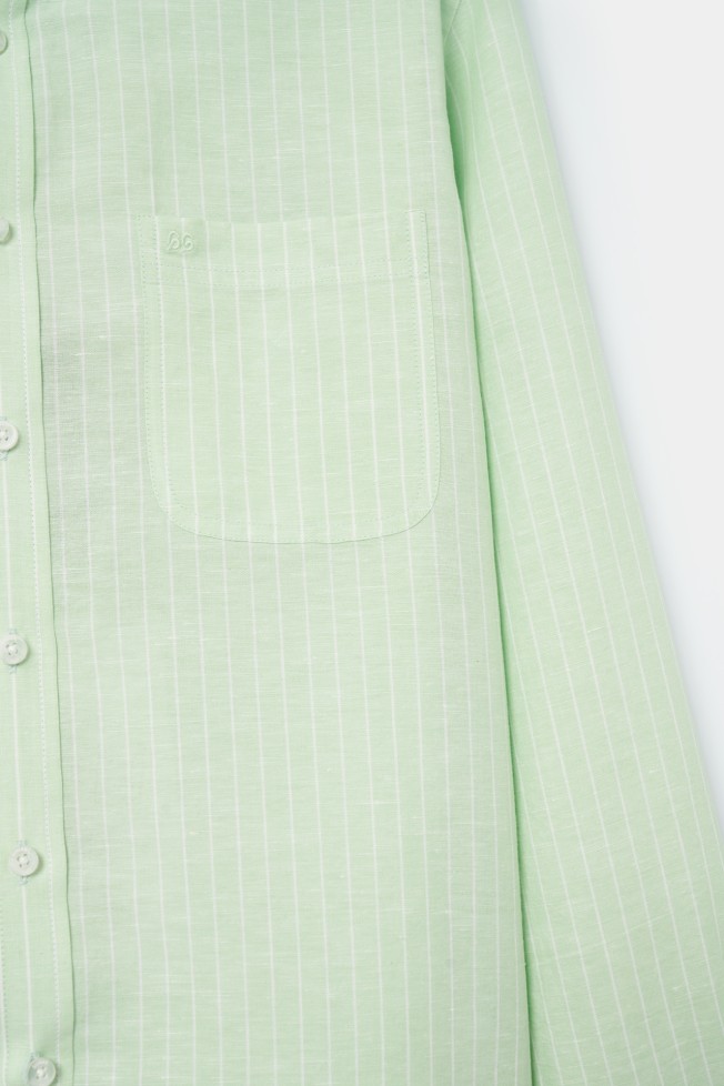 Camisa s riscas regular fit