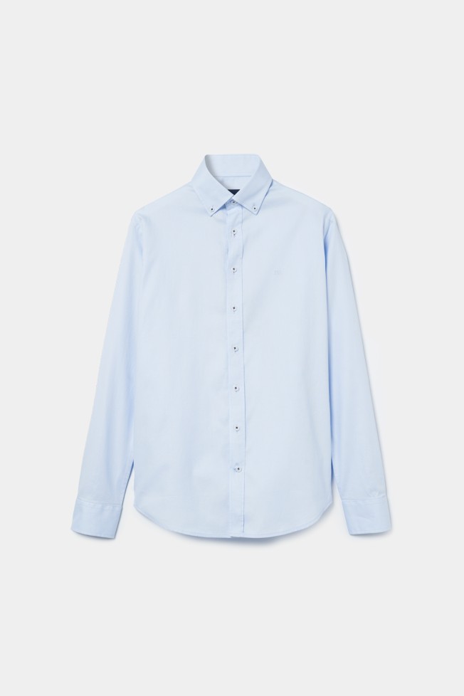 Camisa slim fit de algodn