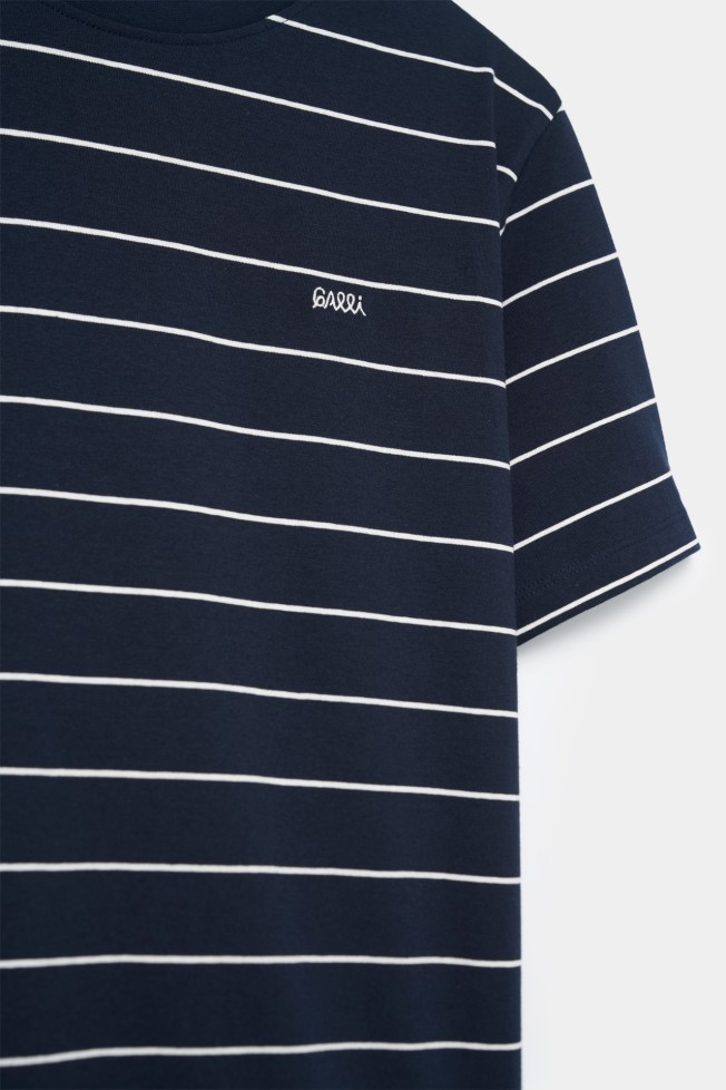 T-shirt às riscas em algodão T-shirt às riscas em algodão