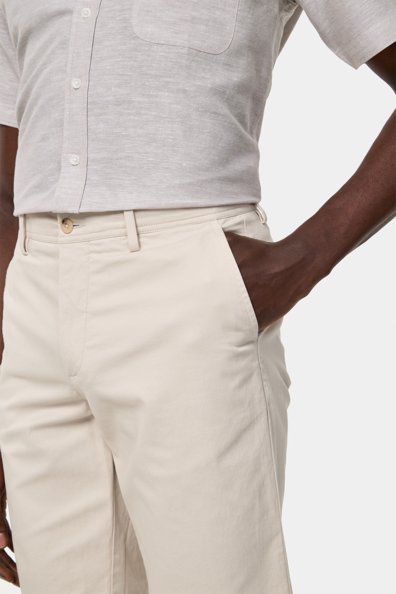 Pantalones cortos chinos regular fit