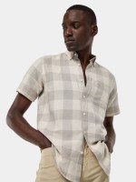 Camisa de cuadros de manga corta