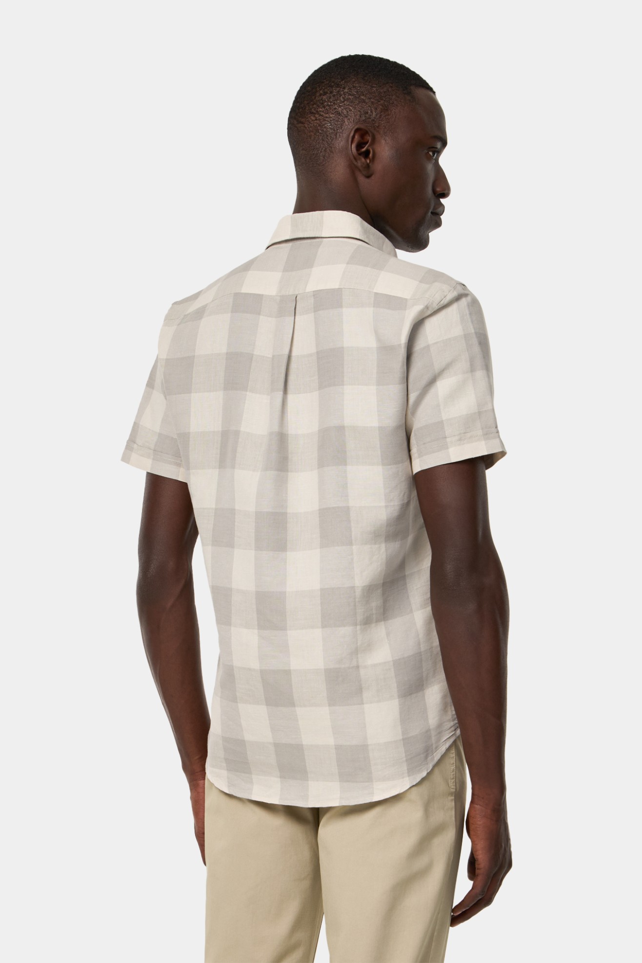Camisa xadrez manga curta
