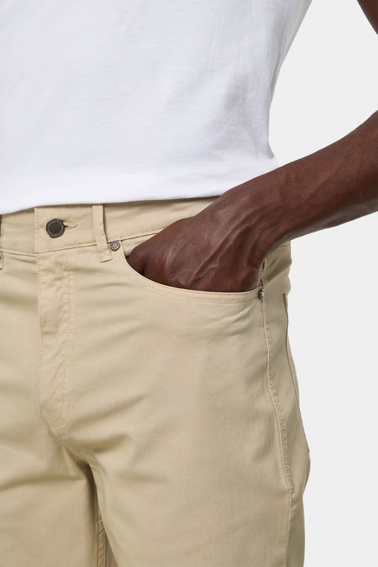 Pantalón de sarga regular fit