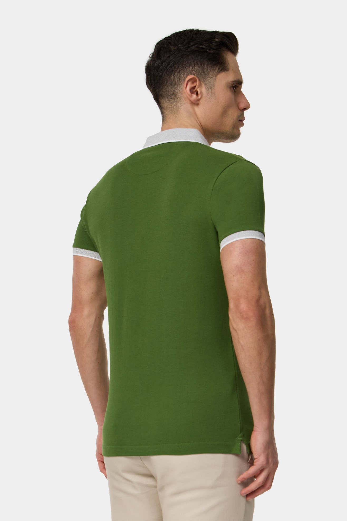 Polo piqué bicolor