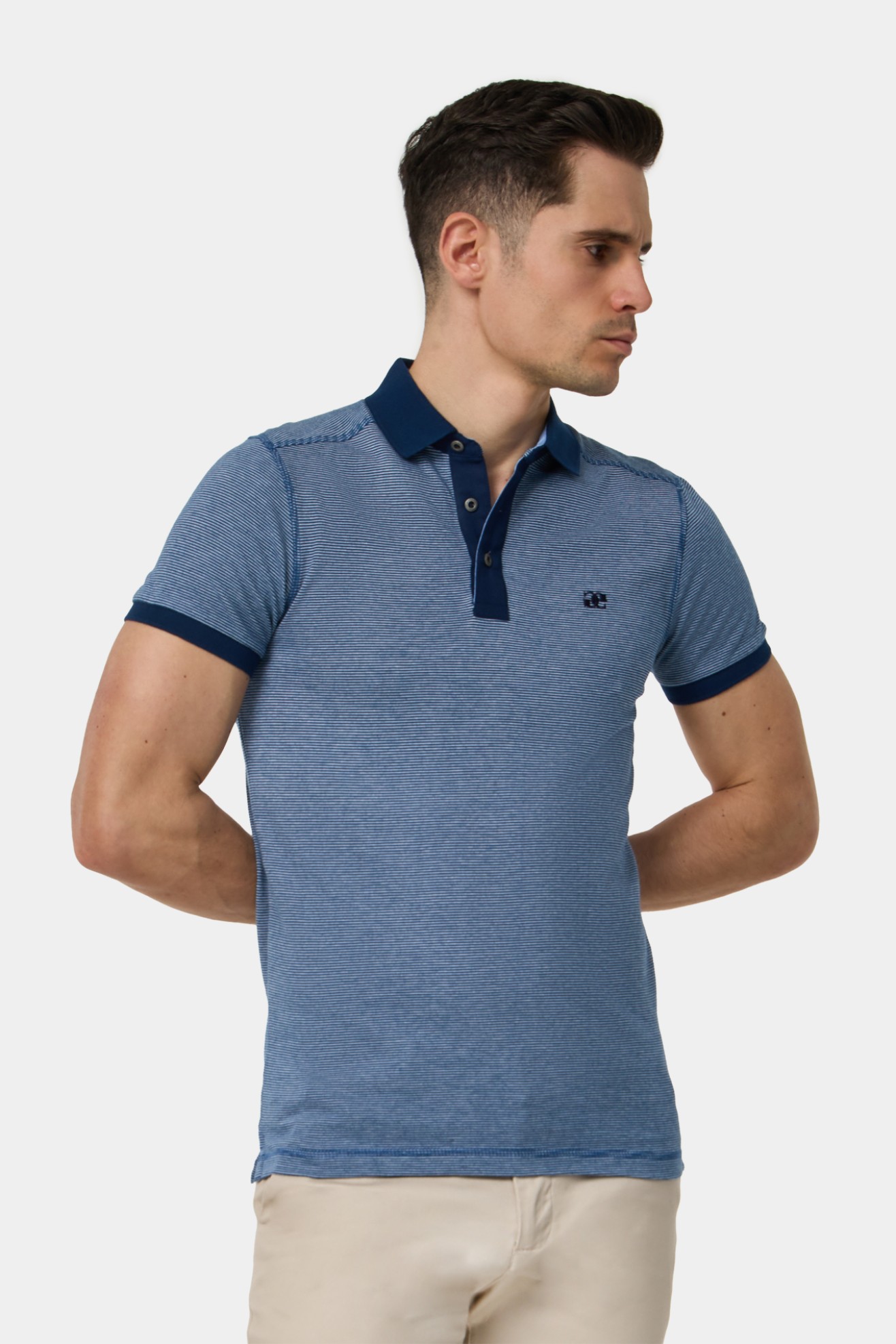 Polo jersey a rayas