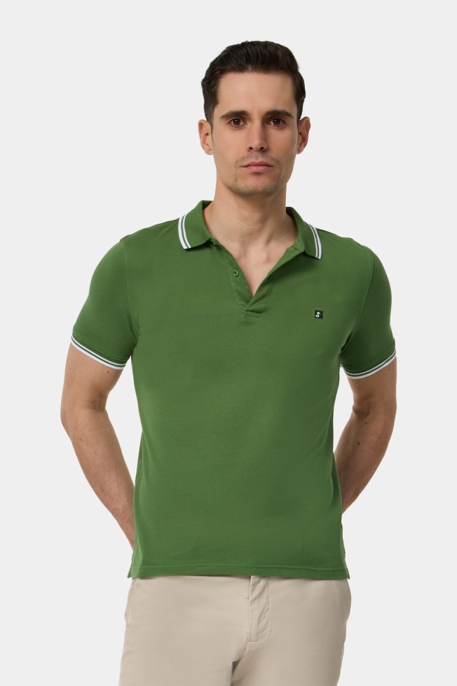 Polo de piqu de manga corta