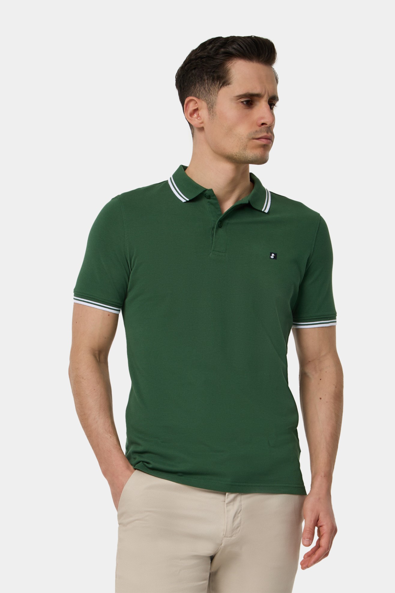 Polo de piqu de manga corta