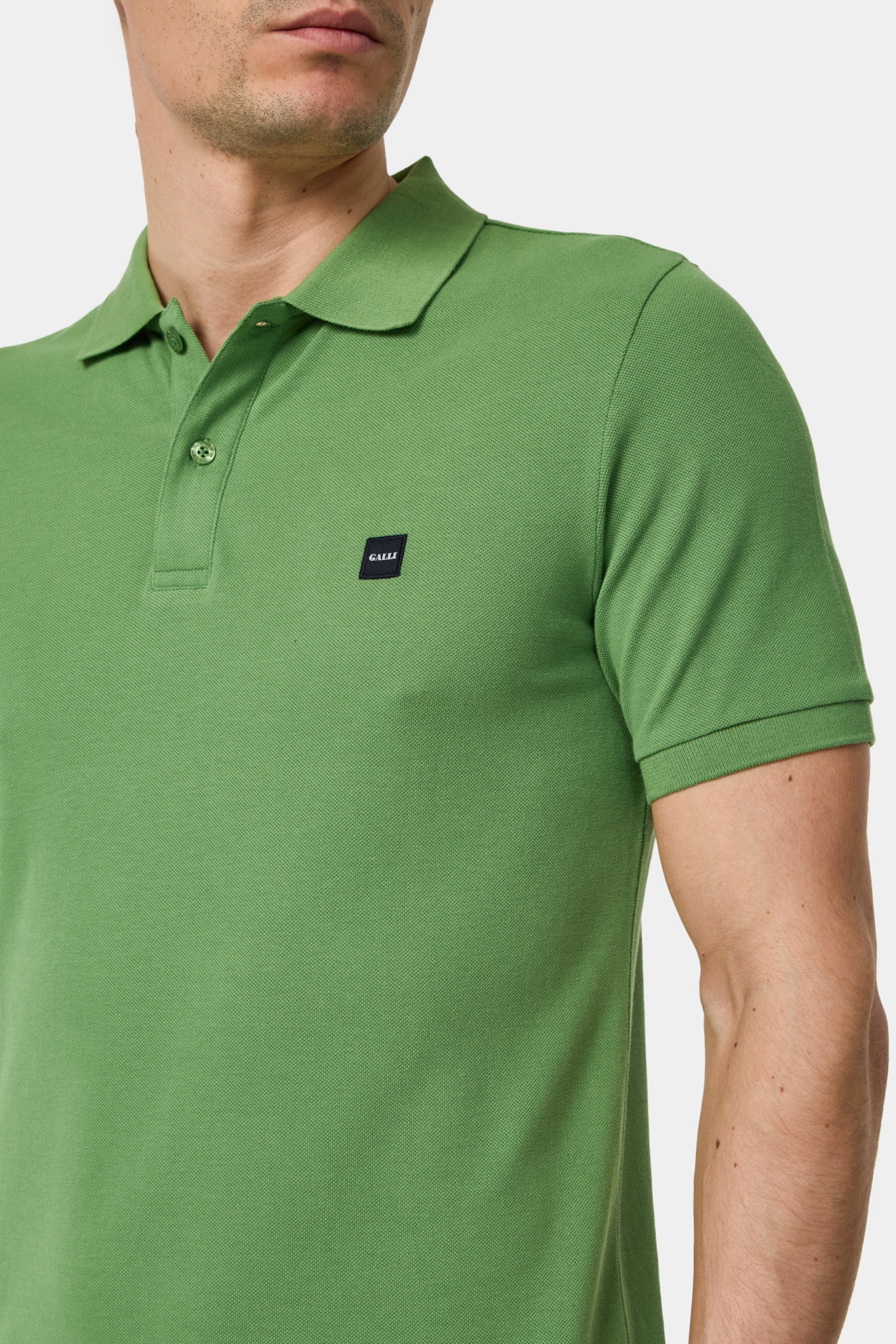 Polo Piqué Media Manga