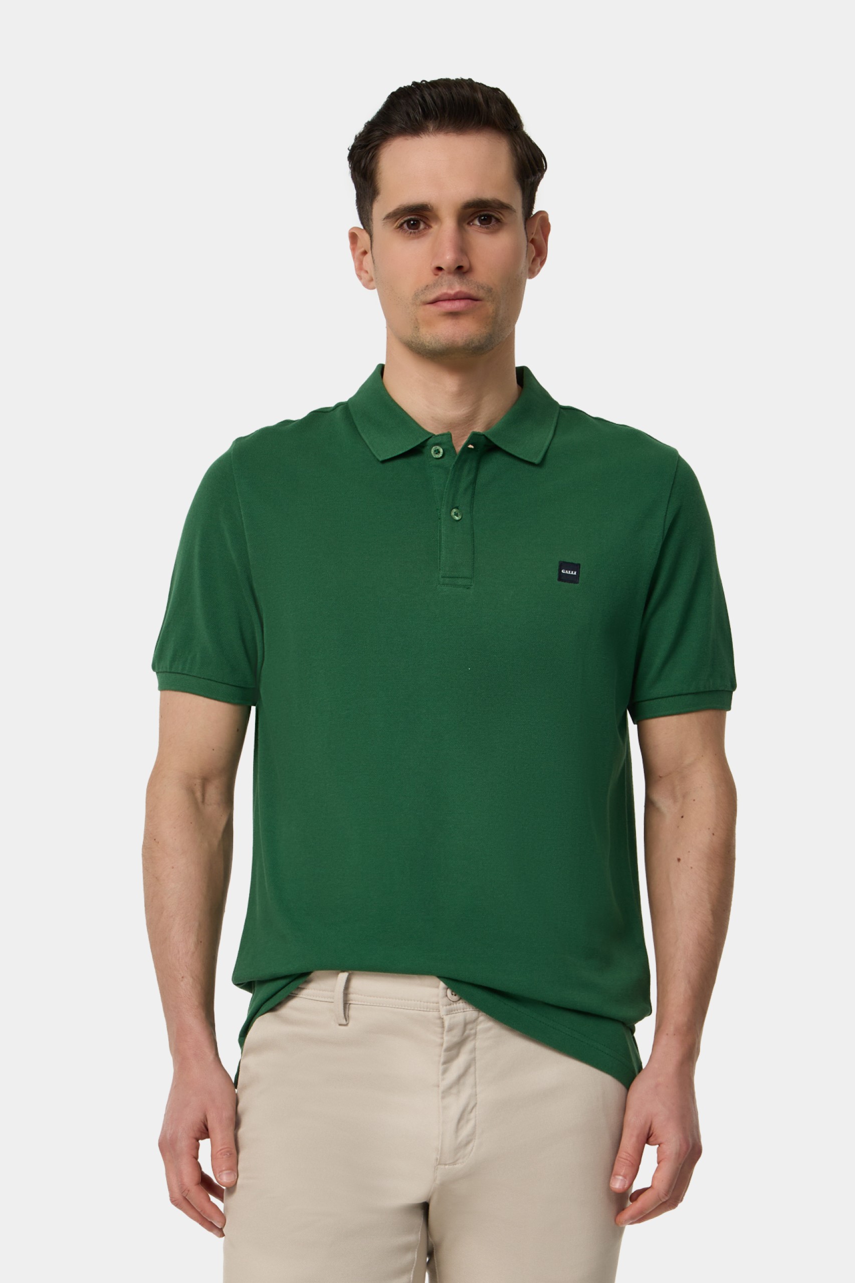 Polo Piqué Media Manga