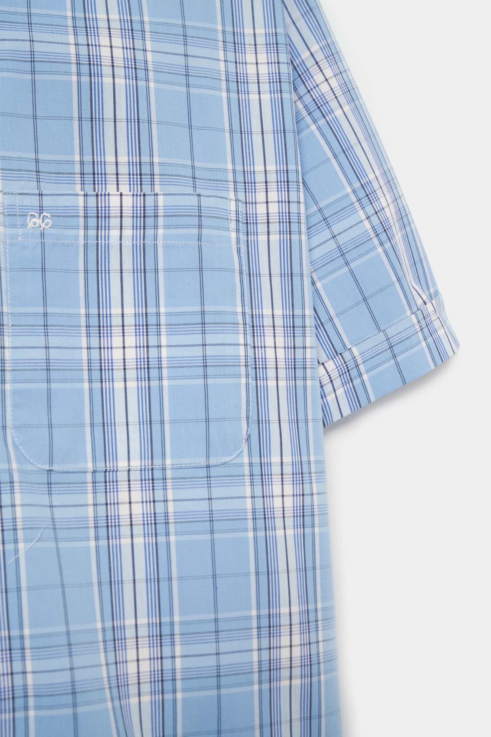 Camisa de cuadros de manga corta