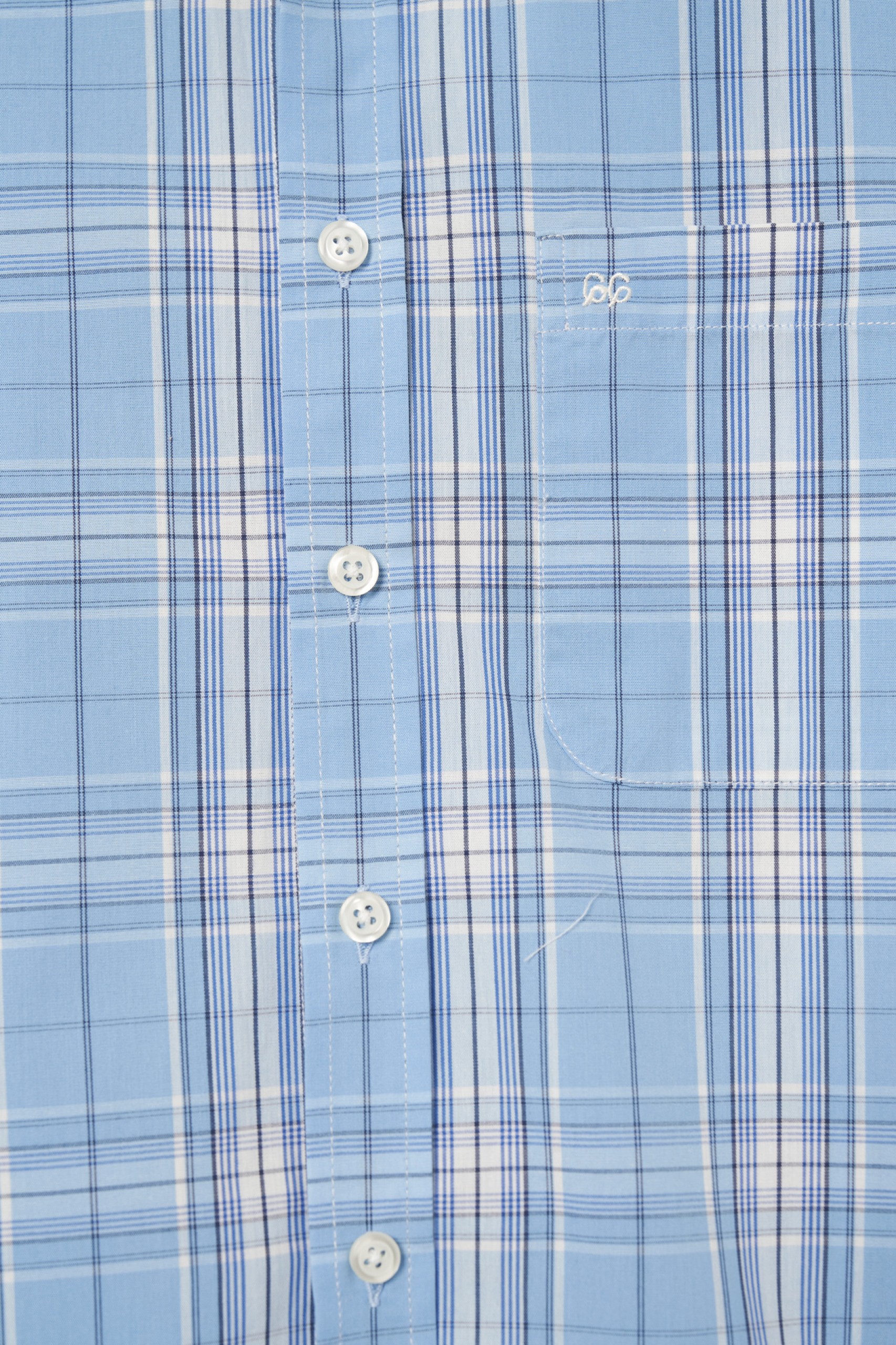 Camisa de cuadros de manga corta