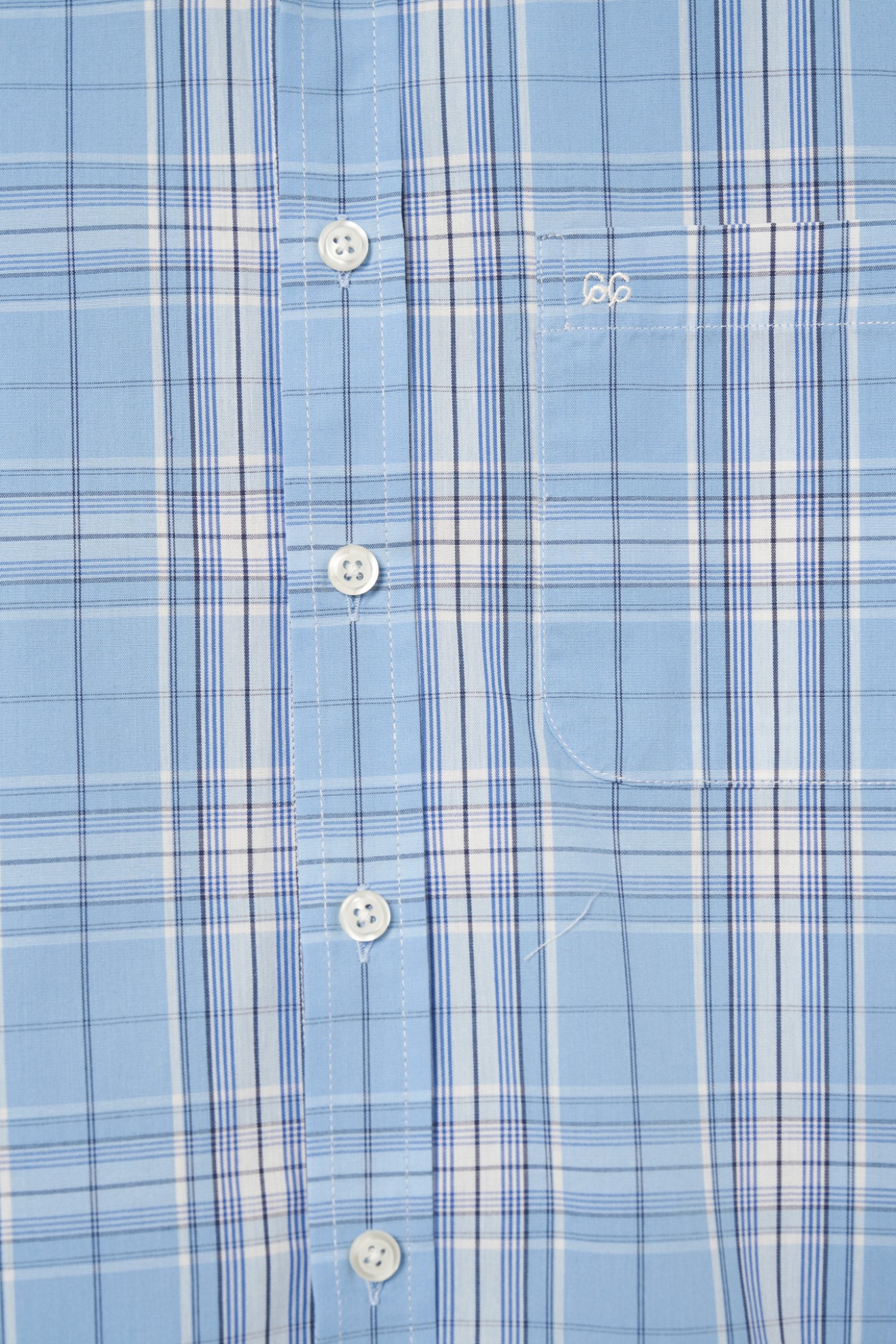 Camisa de cuadros de manga corta