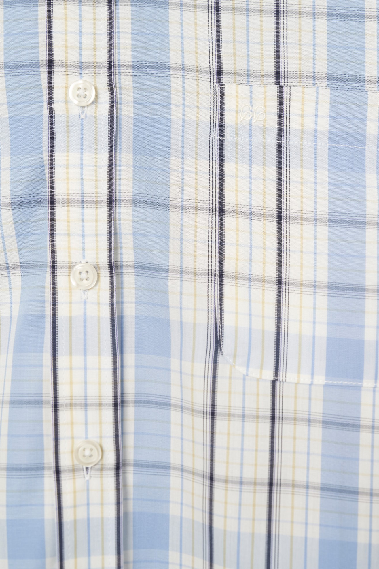 Camisa de cuadros de manga corta