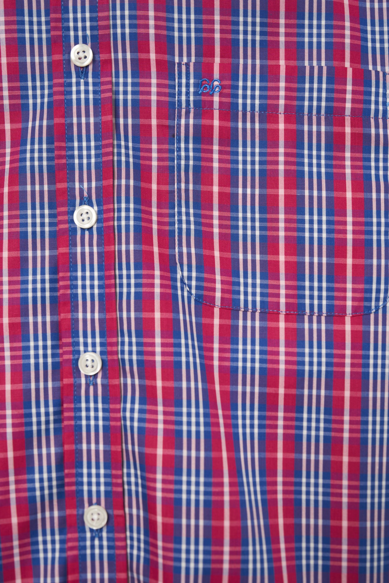 Camisa de cuadros de manga corta