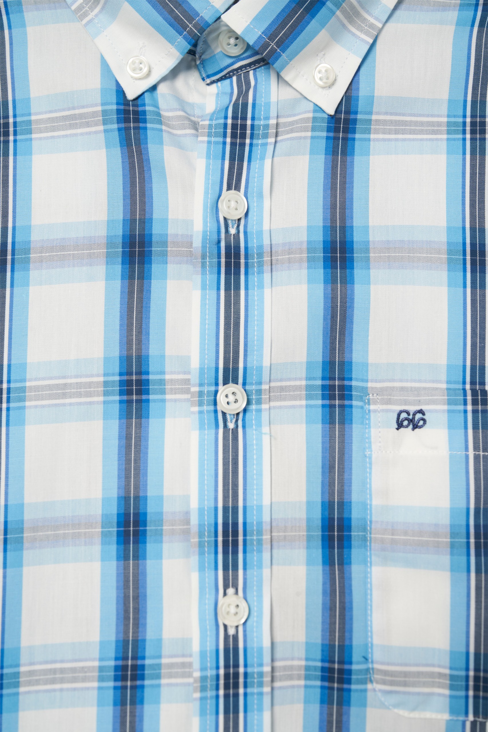 Camisa de cuadros de manga corta