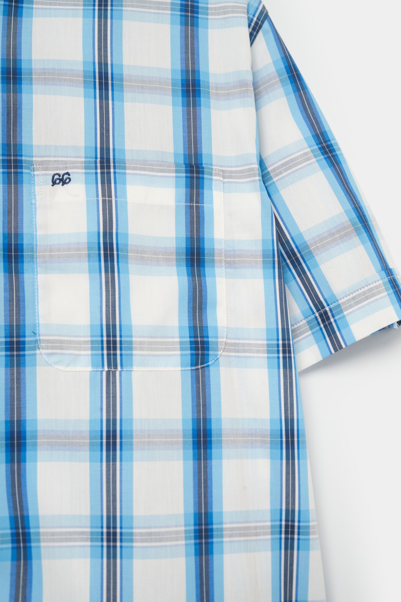 Camisa xadrez manga curta