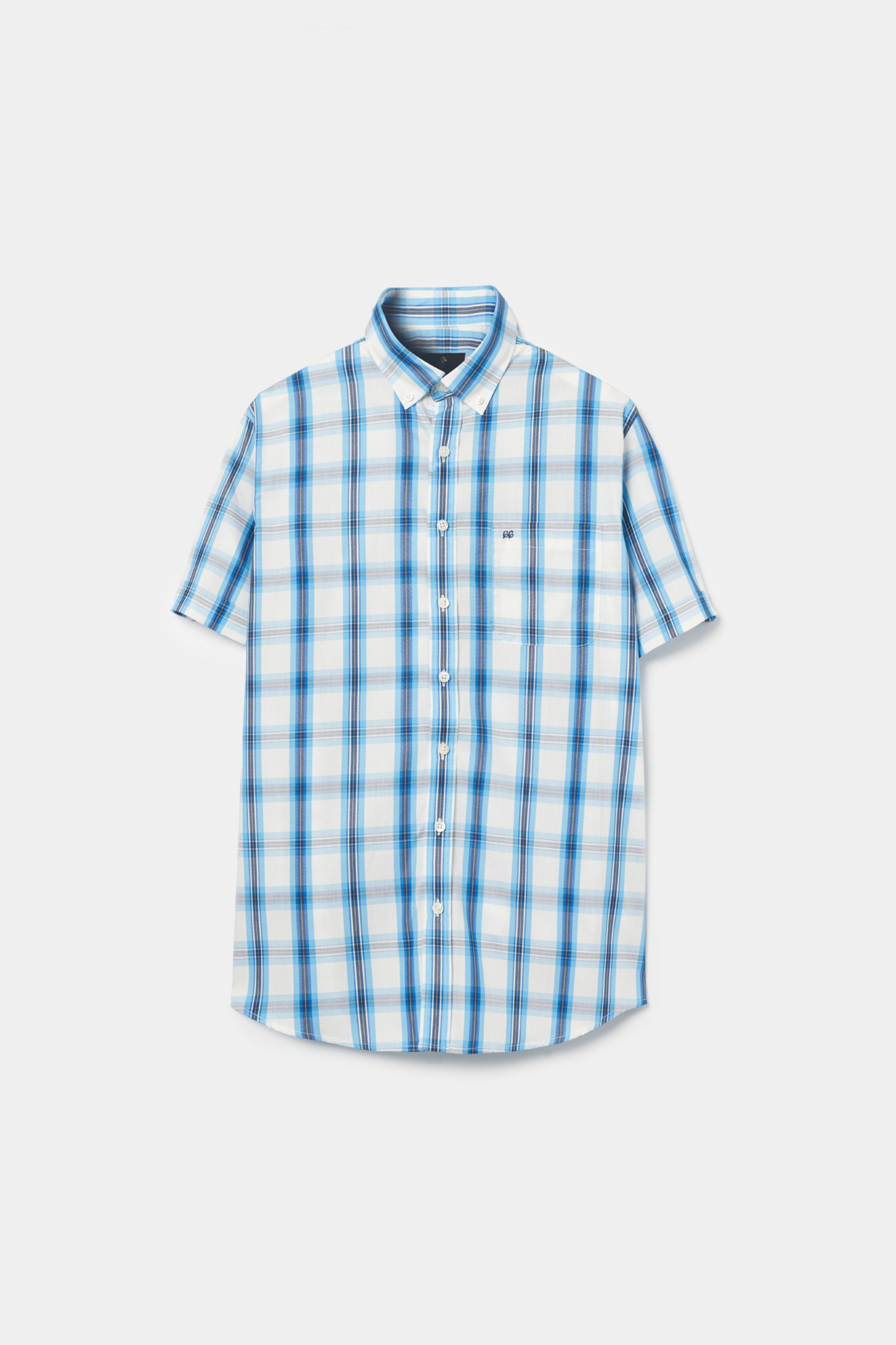 Camisa de cuadros de manga corta