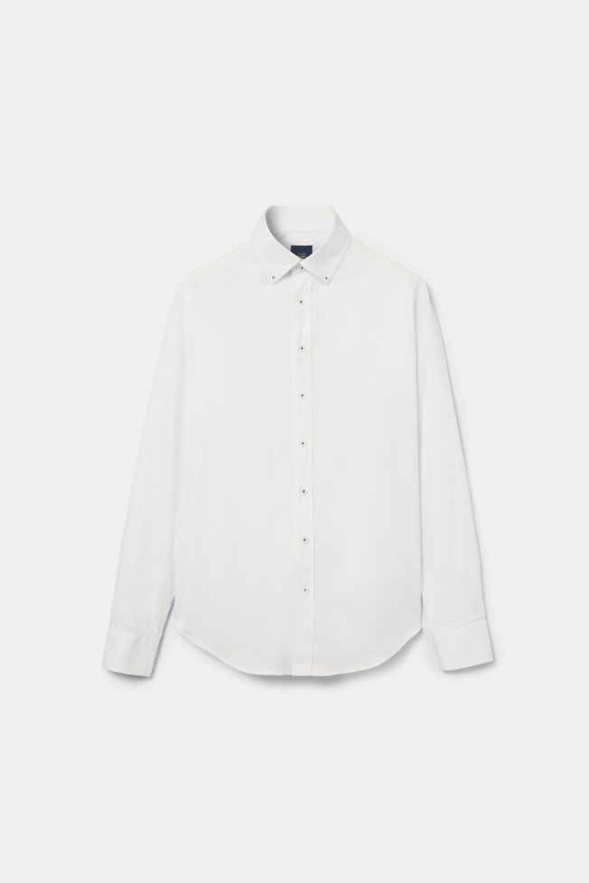 Camisa slim fit de algodn