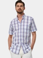 Camisa de cuadros de manga corta