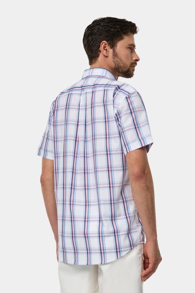 Camisa de cuadros de manga corta Camisa de cuadros de manga corta