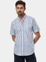 Camisa de cuadros de manga corta