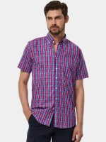 Camisa de cuadros de manga corta