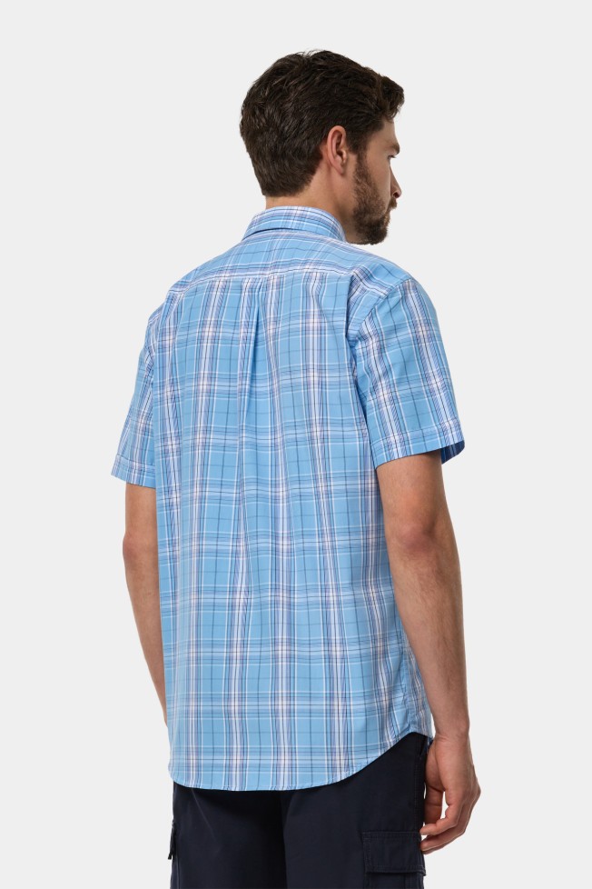 Camisa de cuadros de manga corta