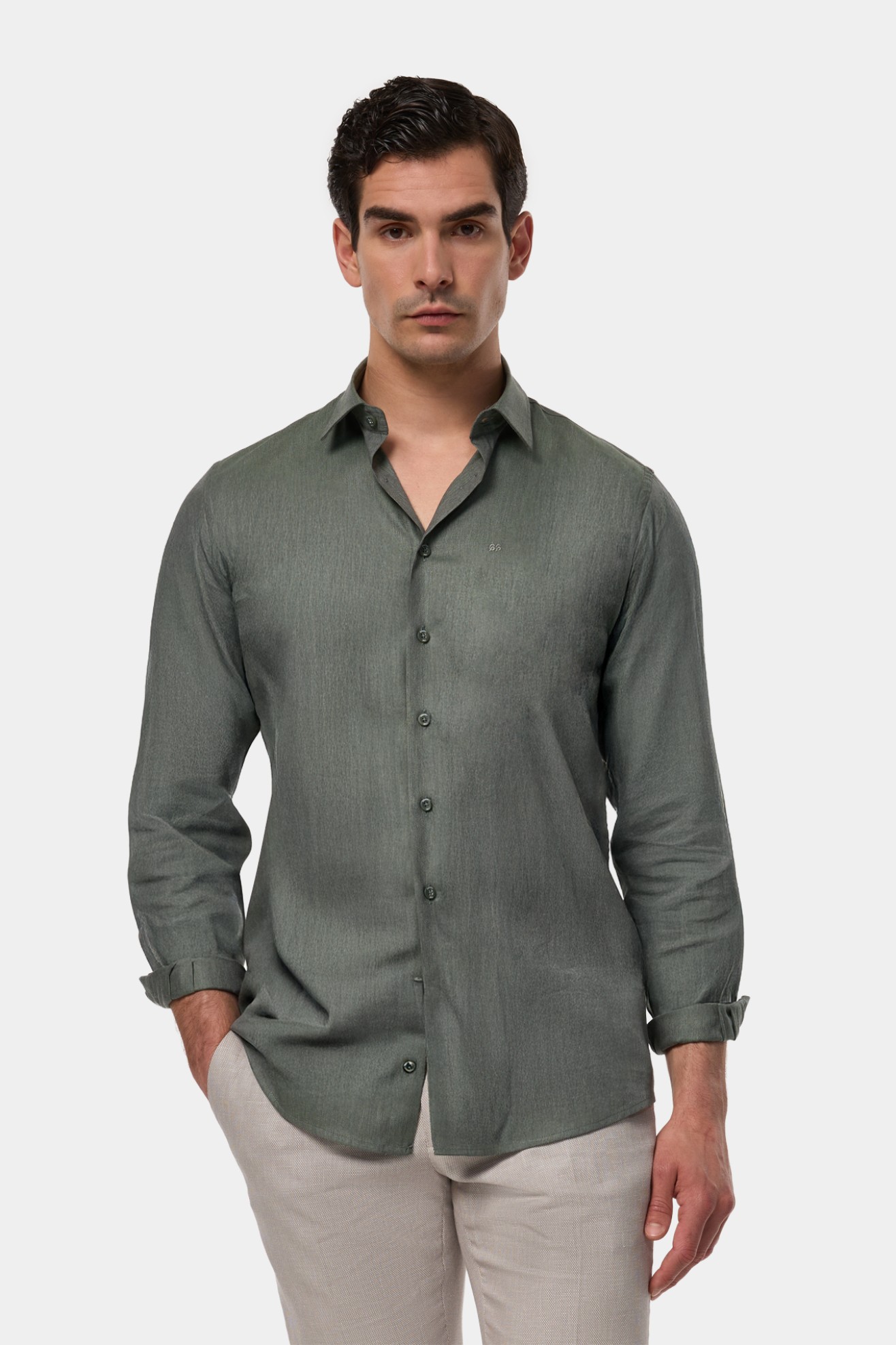 Camisa clsica slim fit