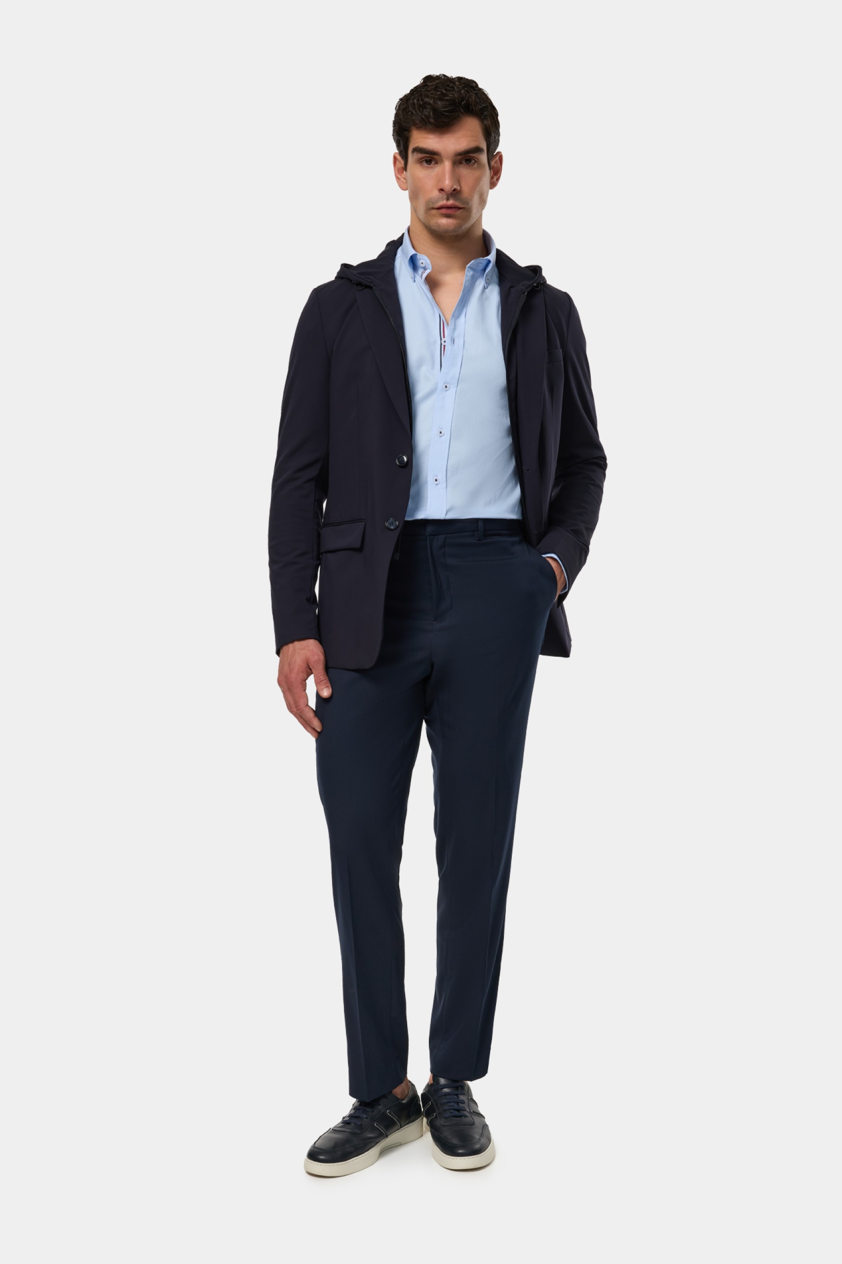 Americana slim fit con capucha