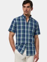 Camisa de cuadros de corte regular en algodn