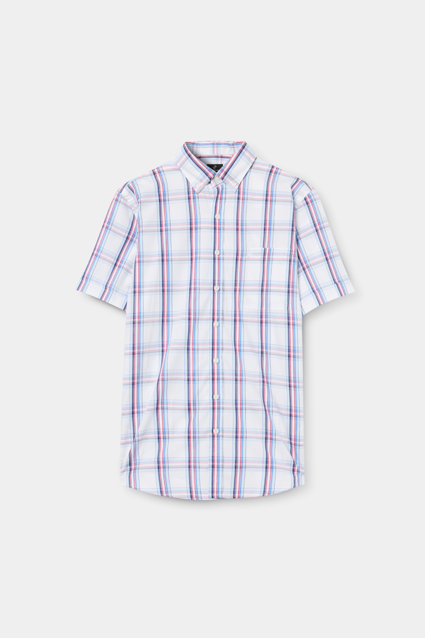 Camisa de cuadros de manga corta